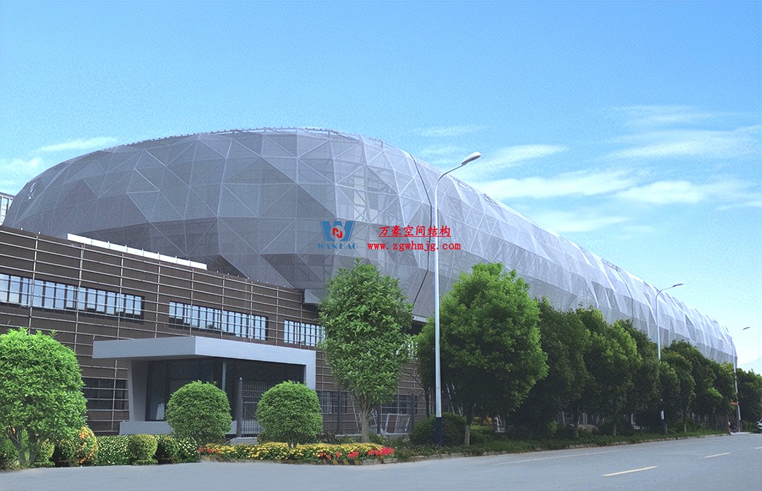 有骨骼、有皮膚的PTFE膜結(jié)構建筑